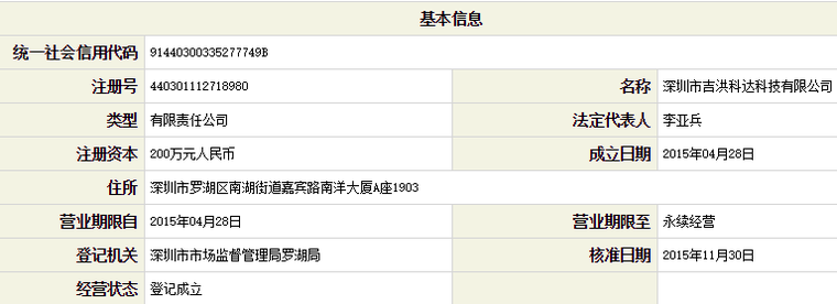 全国企业信用信息公示系统