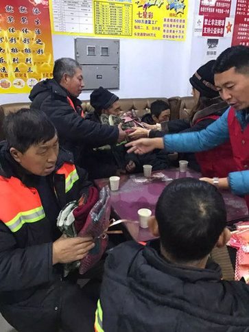 内蒙古扎赉特旗体彩网点设立环卫工人爱心驿站