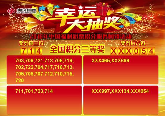 幸运大抽奖全国积分三等奖