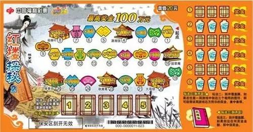 中国福利彩票红楼探秘票样
