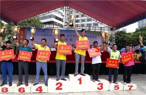 终韶关市武江区水口队以总成绩5分46秒连续4年夺冠
