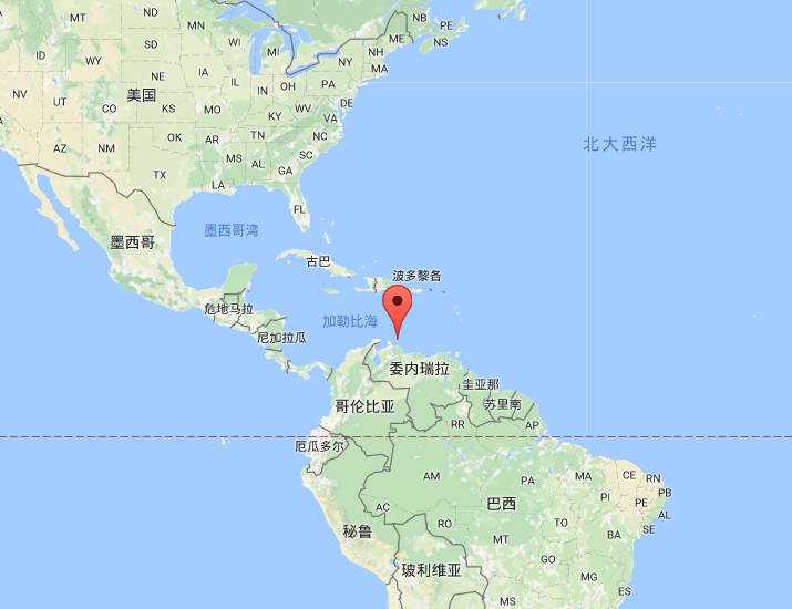 库拉索地理位置