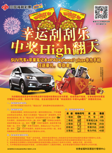 幸运刮刮乐 High赢汽车奖活动海报