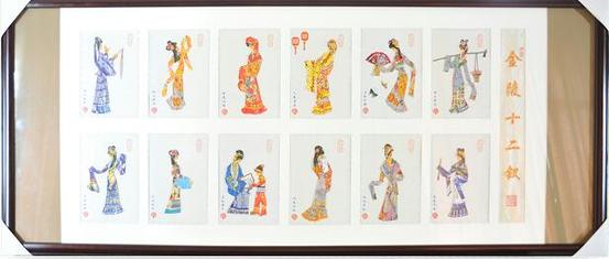 平面二等奖作品《红楼梦人物-金陵十二钗》