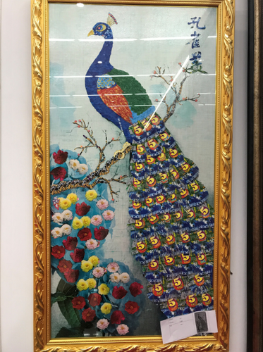 即开票手工艺品大赛作品孔雀