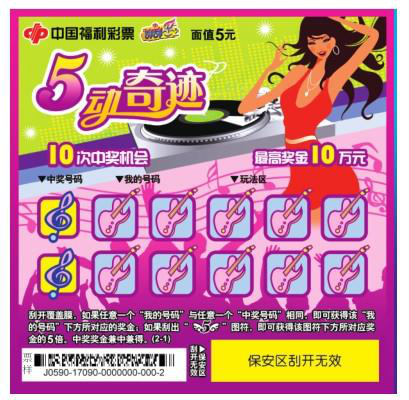 有梦想就有舞台 福彩刮刮乐“5动奇迹”上市有好礼