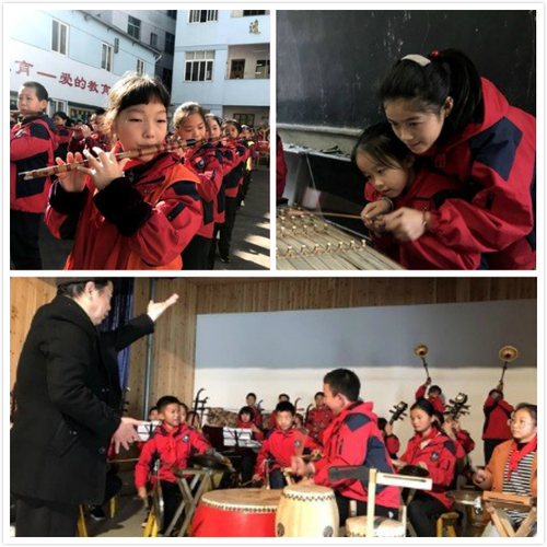 浓郁民乐特色的长坑小学