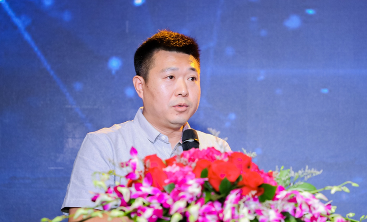 北京市福利彩票发行中心副主任付新征致辞