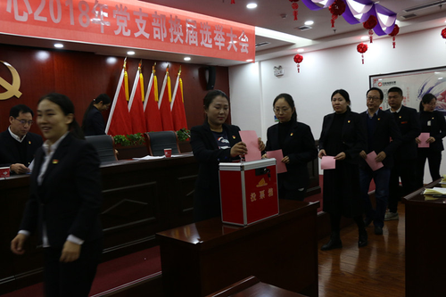 换届选举投票现场