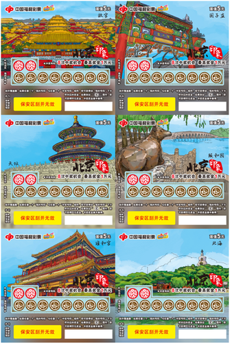 福彩刮刮乐“北京印象”票样