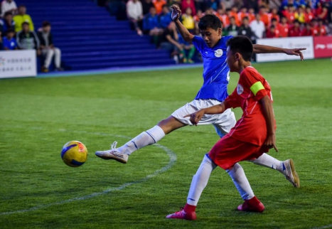 感谢中国体育彩票对青少年足球培养的支持和帮助