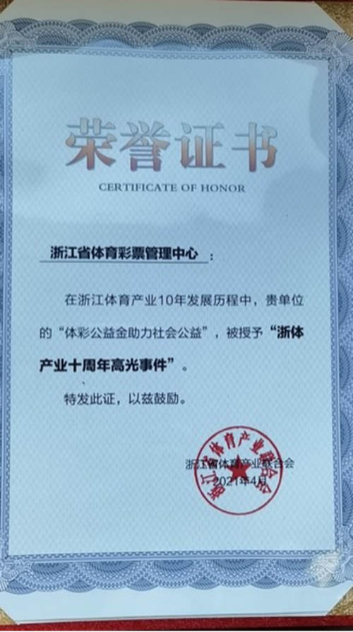 荣誉证书