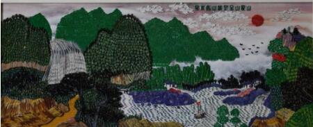作品《绿水青山就是金山银山》
