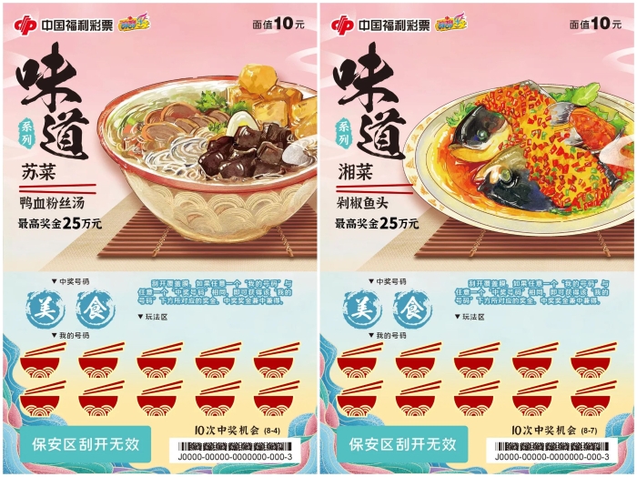 新游戏八大菜系“味道”票面展示