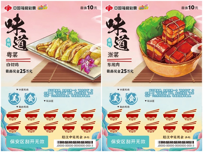 新游戏八大菜系“味道”票面展示
