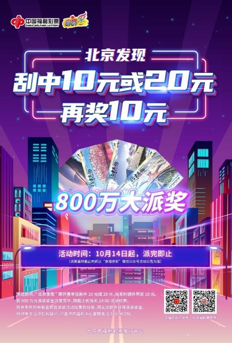 “北京发现”福彩即开票800万大派奖活动开启！