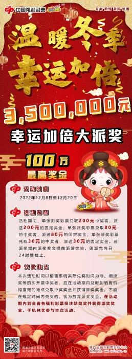“温暖冬季 幸运加倍”活动