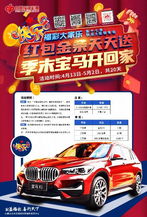 仅剩2天！内蒙古福彩的“快乐8”促销活动回归