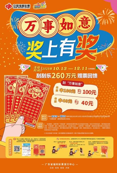 广东福彩开启“万事如意”定向营销活动